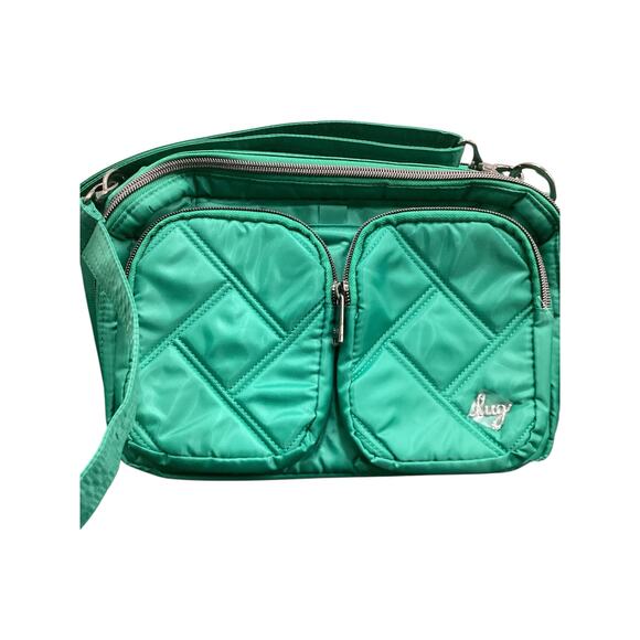 NWOT Lug Bag Women’s 1 Size Multiple Compartments Adjustable Strap Emerald Green - Picture 1 of 7